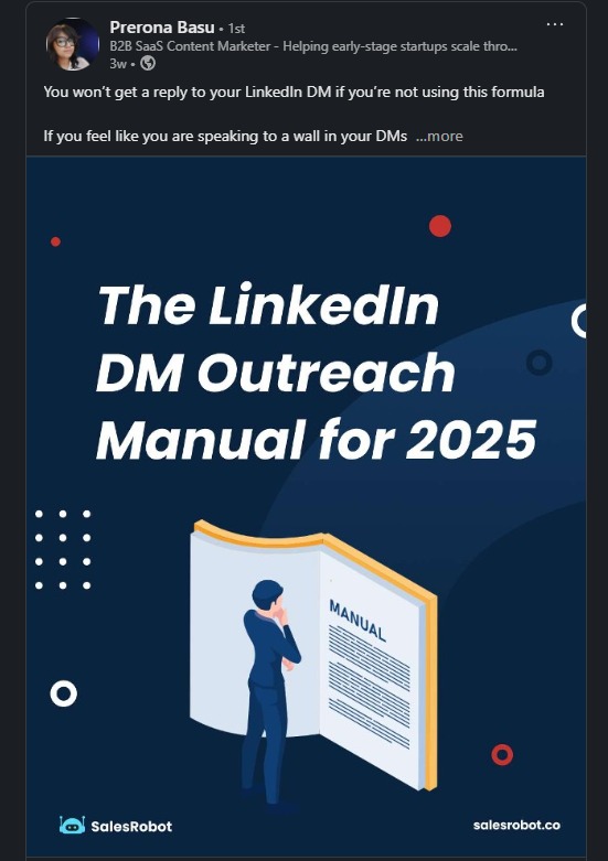 Prerona Basu LinkedIn carousel post guide