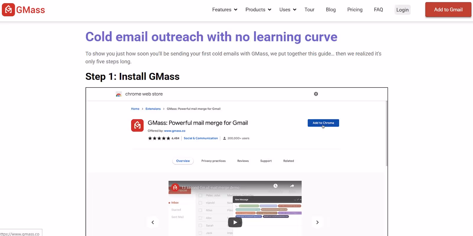 GMass Chrome extension for Gmail.