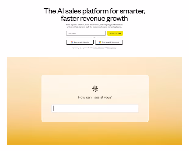 apollo.io homepage