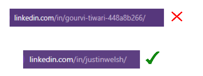 Custom LinkedIn URL