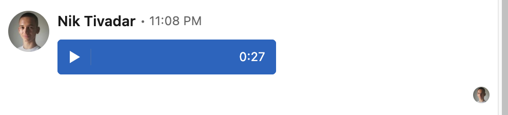 personalized voice note