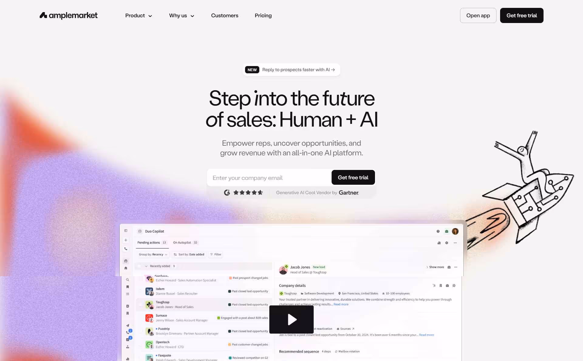 Amplemarket Homepage