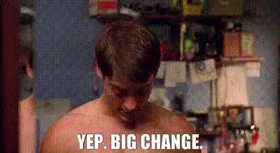 A person announces a big change