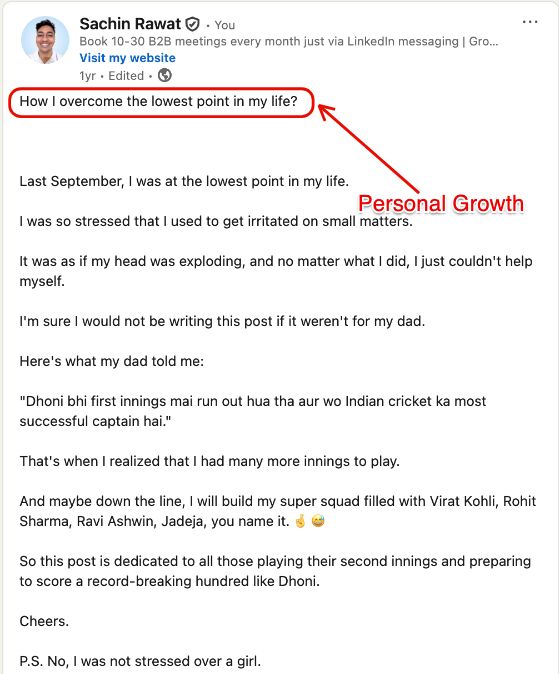 personal growth post