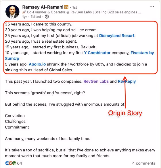 Origin story