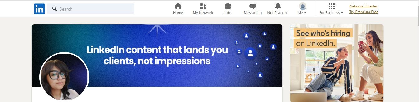Image of profile image on linkedin