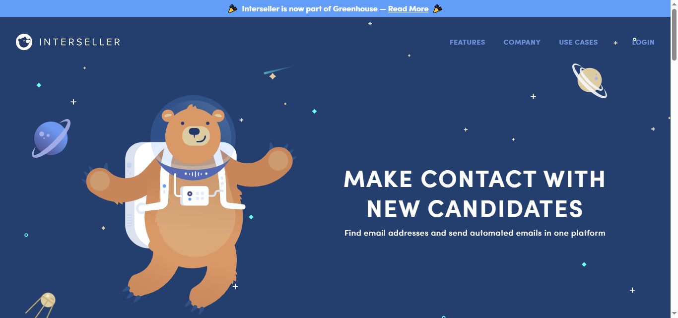 Interseller homepage