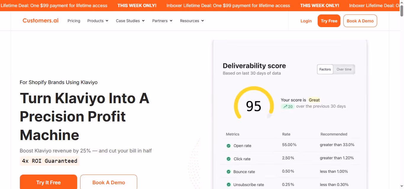 Customer.ai mainpage