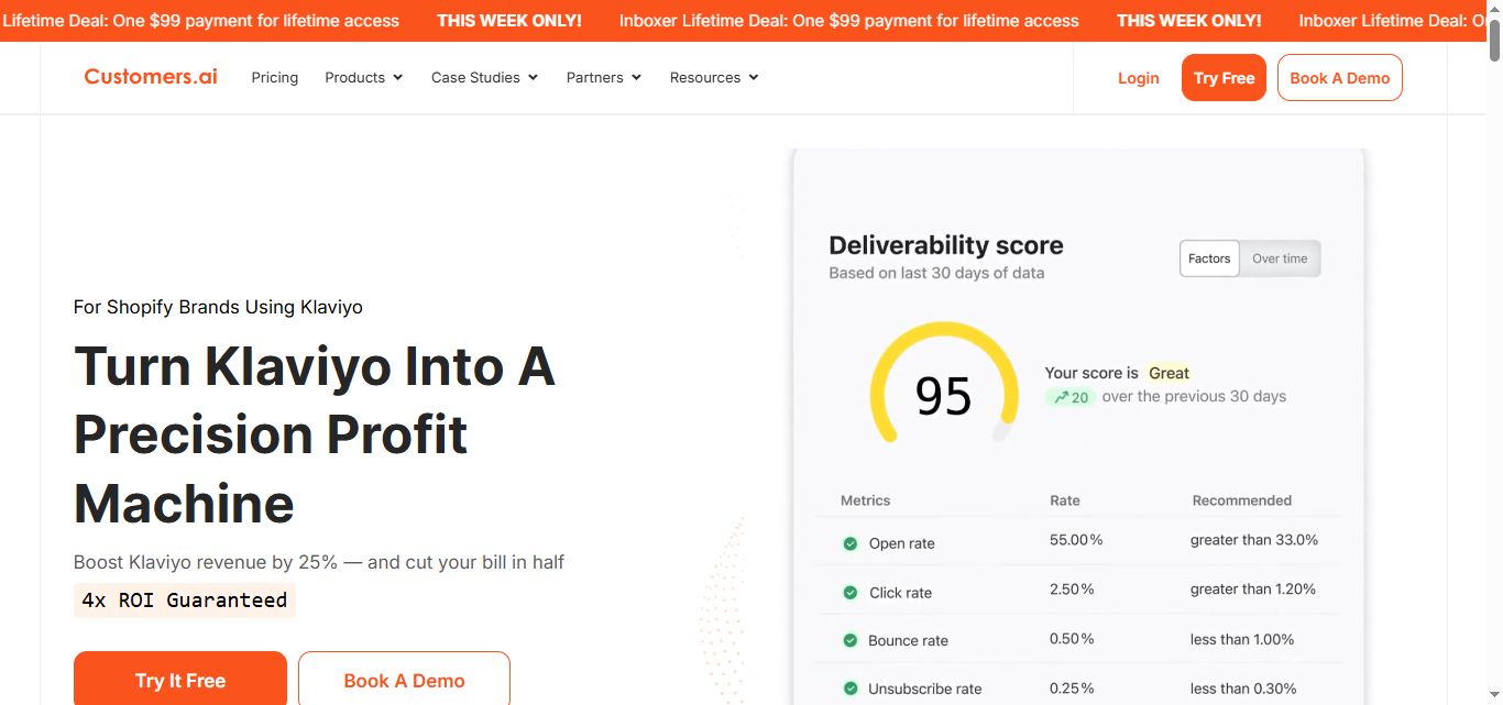 Customer.ai mainpage
