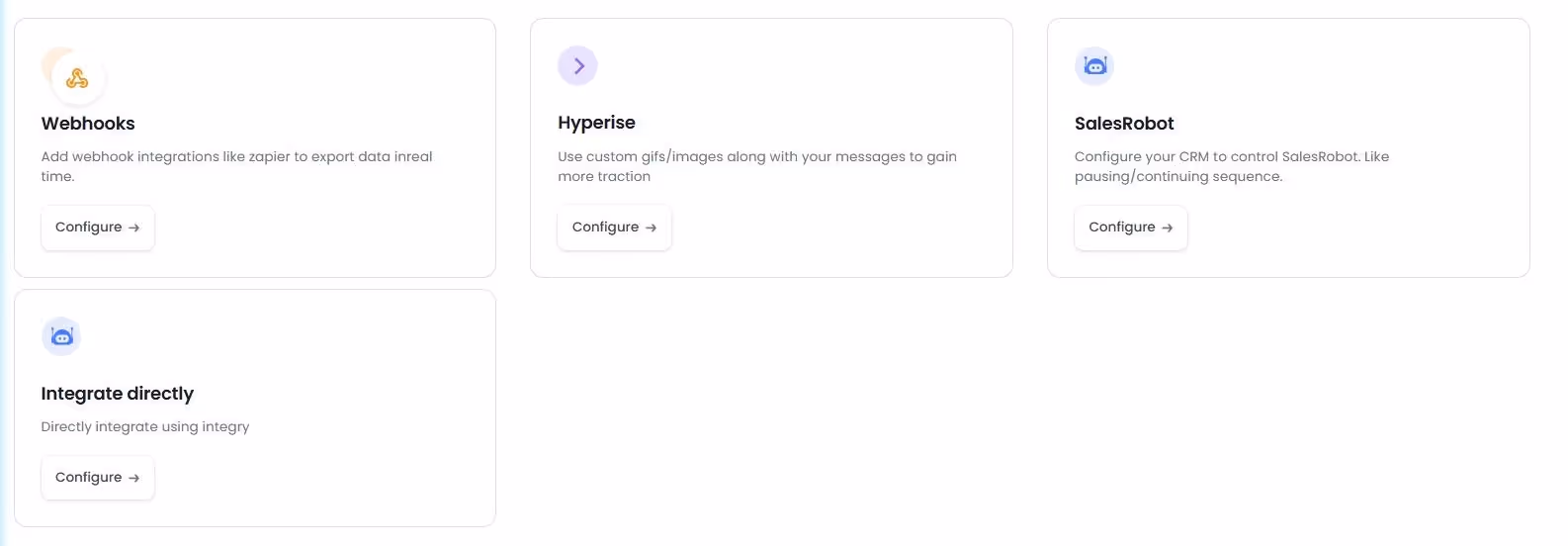 SalesRobot integrations.