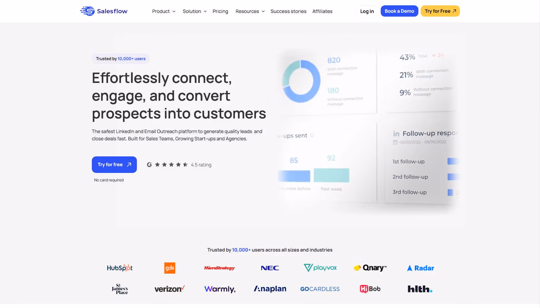 Salesflow homepage