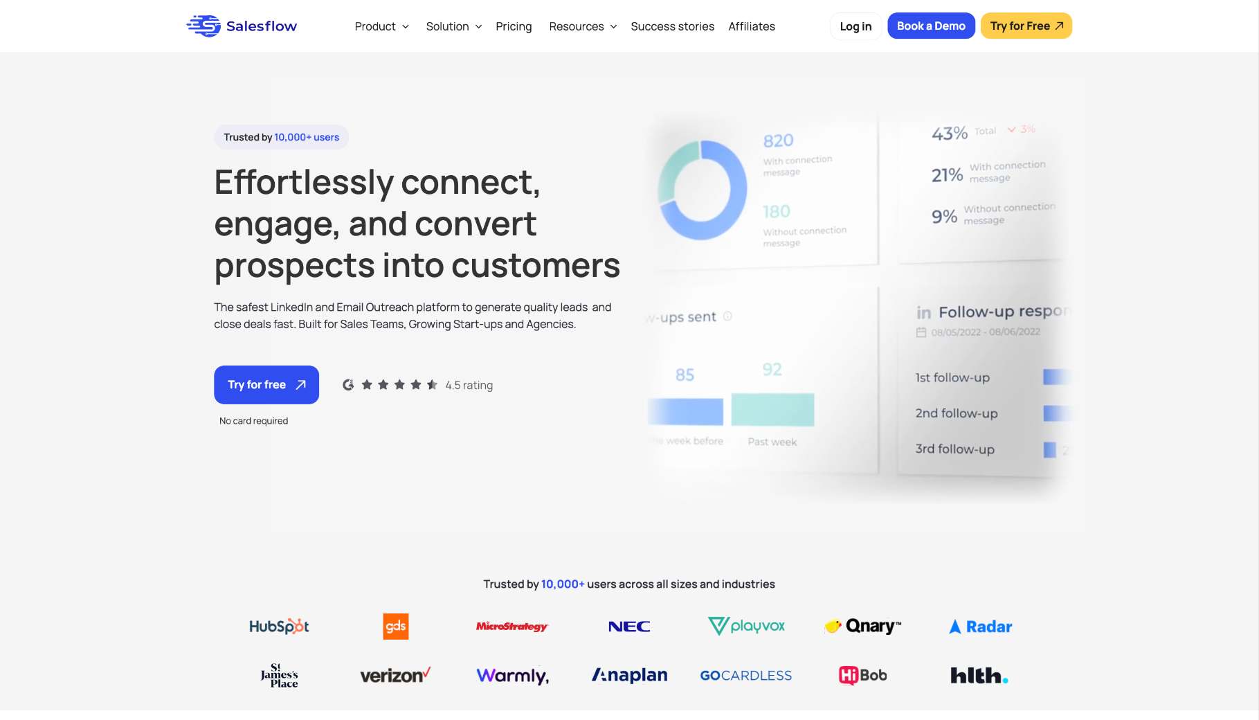 Salesflow homepage