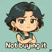 Not buying it gif