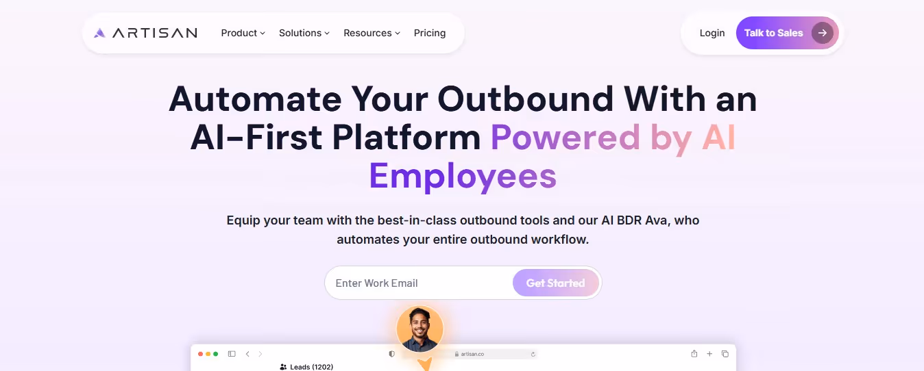 Artisan AI-First Platform powered by AI Employees.