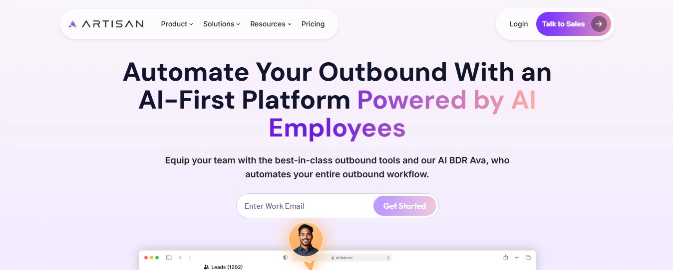 Artisan AI-First Platform powered by AI Employees.