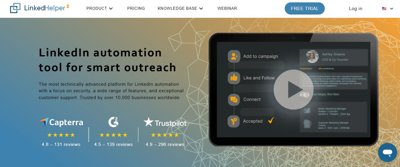 LinkedIn automation tool for smart outreach.