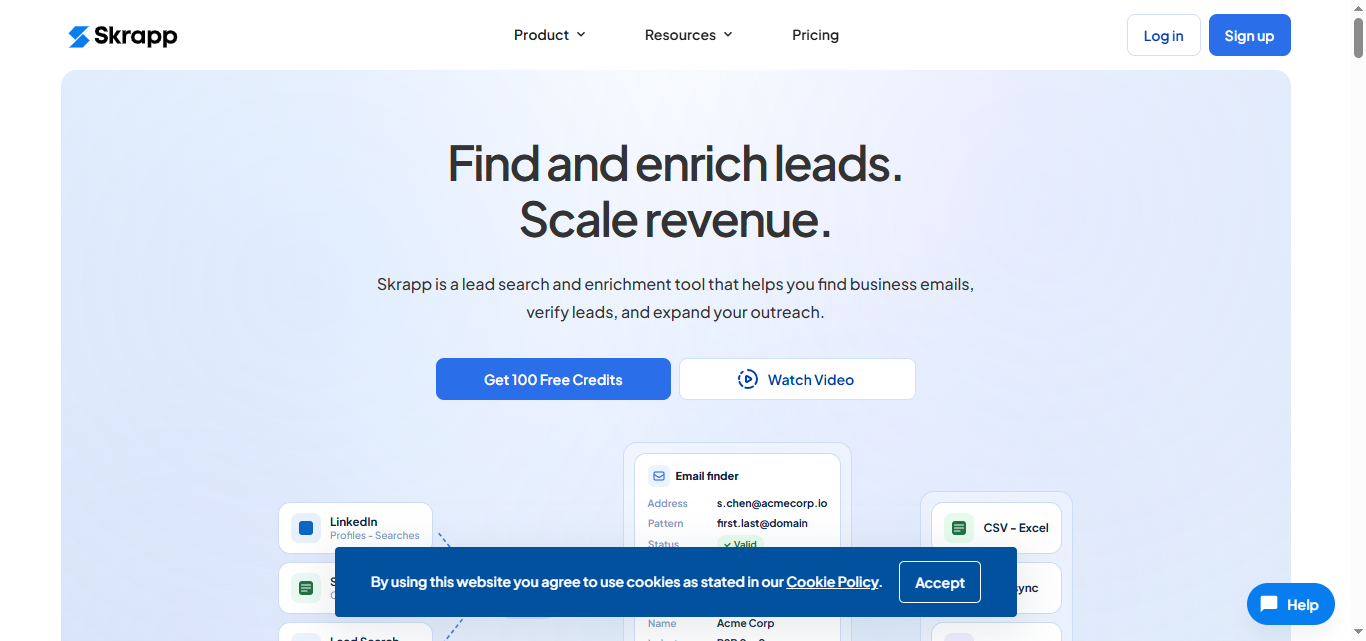 skrapp homepage