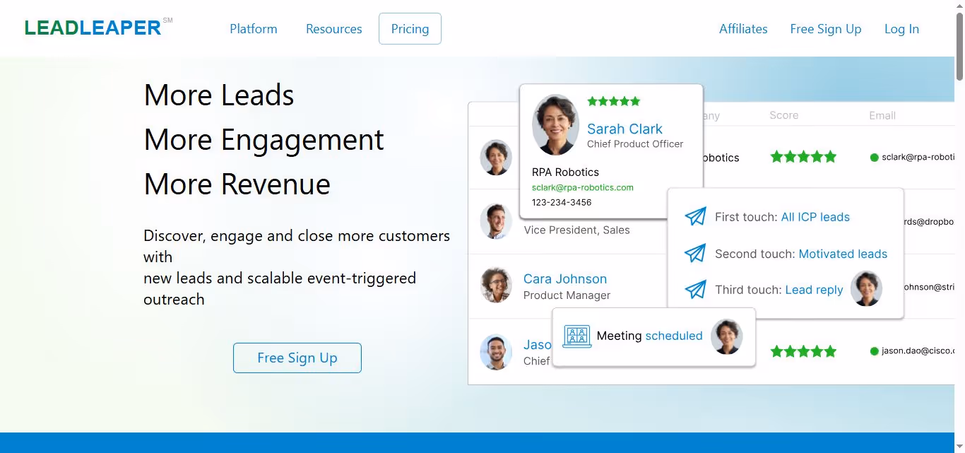 LeadLeaper email finder for LinkedIn.