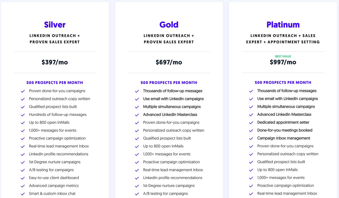 Cleverly pricing plans