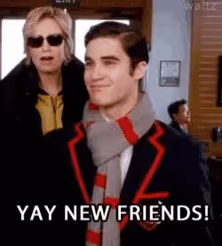 Yay new friends! gif