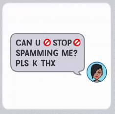 No spamming gif