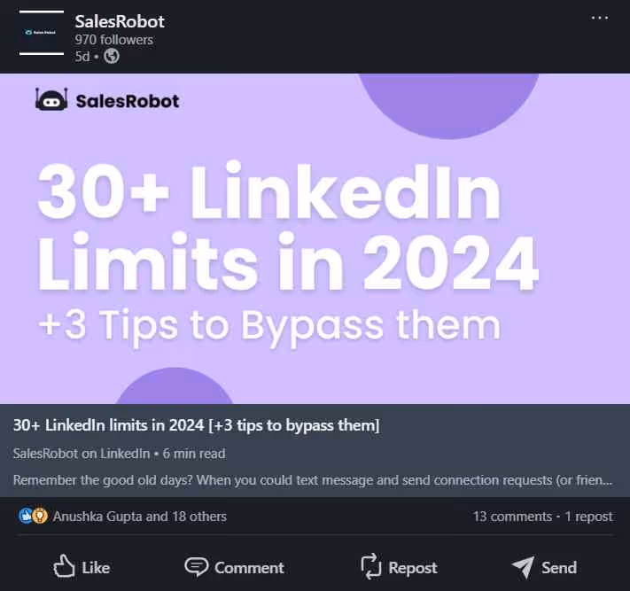 LinkedIn article 