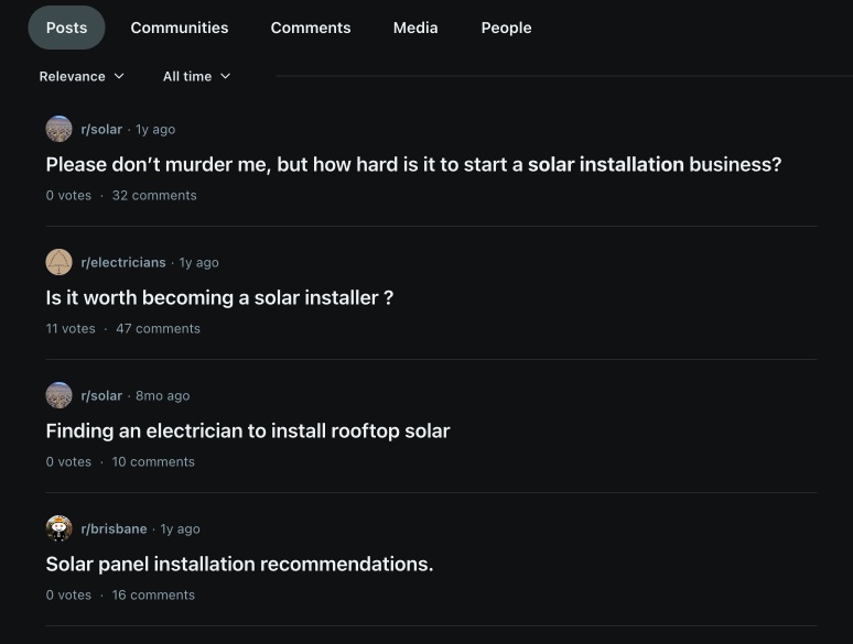 Posts from various Reddit communities.