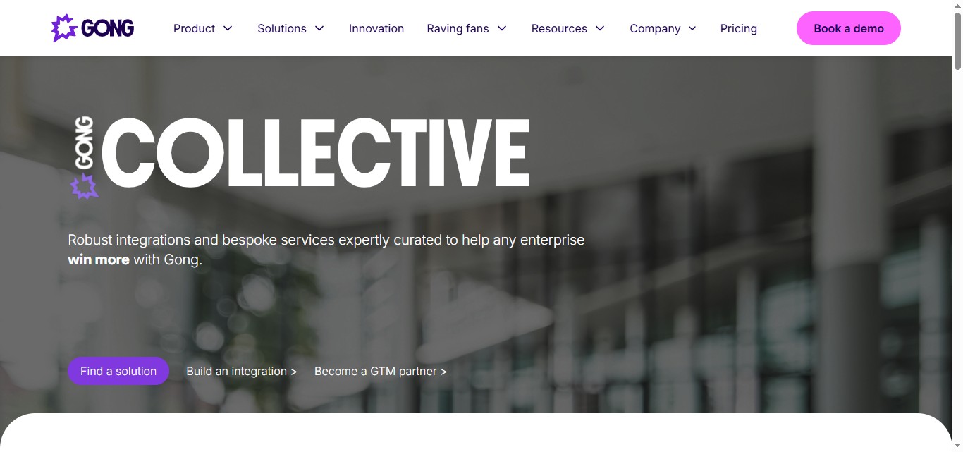 Gong Collective: Robust integrations and bespoke services expertly curated to help any enterprise win more with Gong
