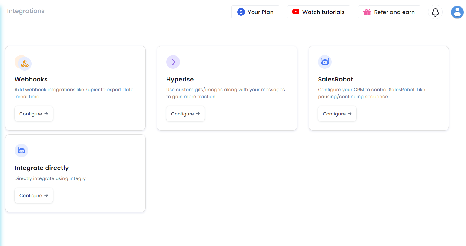 Salesrobot integration options