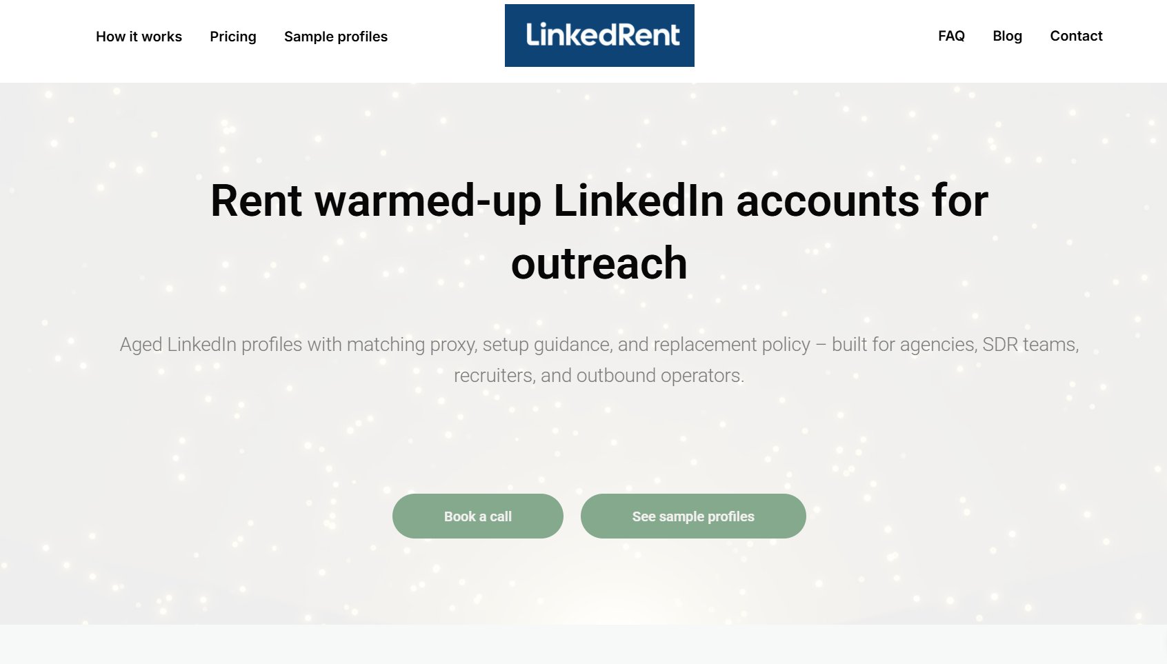 Aged LinkedIn profiles with matching proxy, setup guidance, and replacement policy – built for agencies, SDR teams, recruiters, and outbound operators.