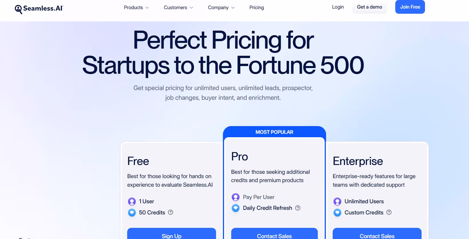 Seamless.AI pricing
