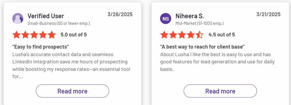 Lusha review