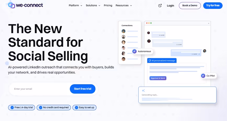 we-connect homepage
