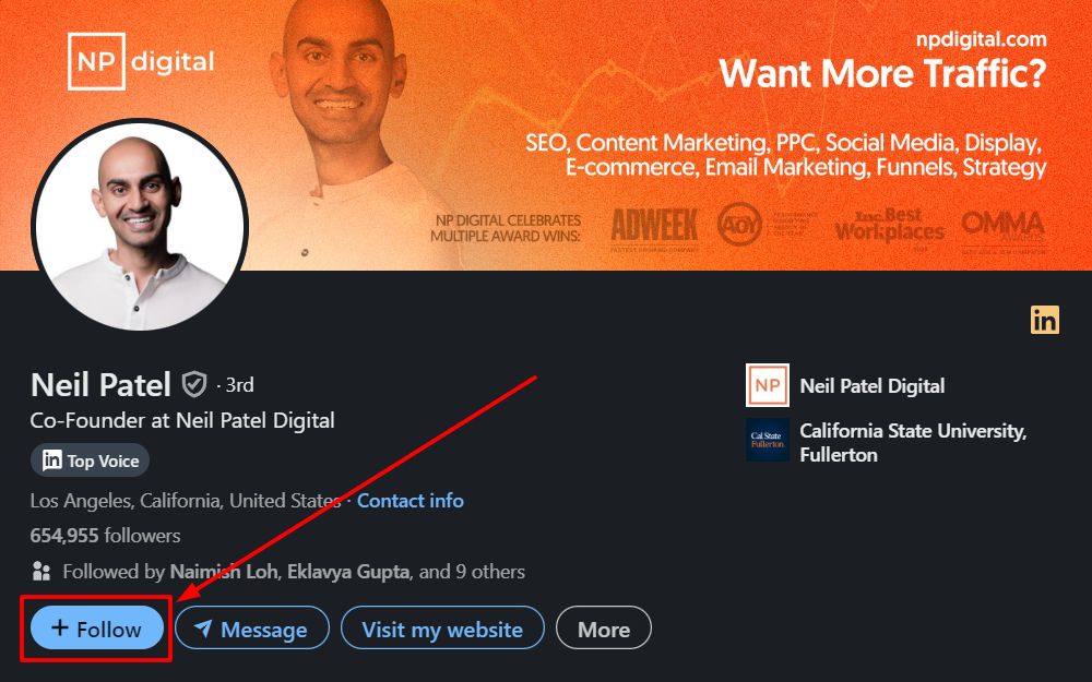 how to get followers on LinkedIn