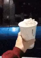 dog licking ice cream