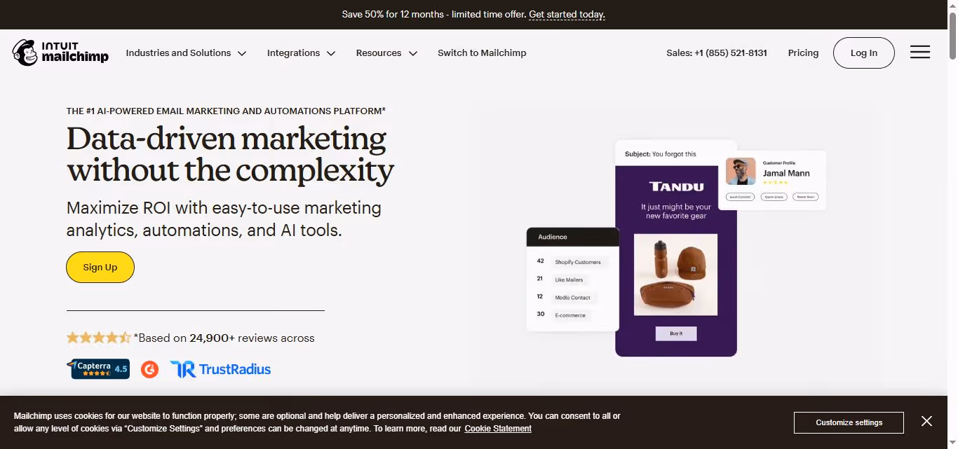mailchimp home