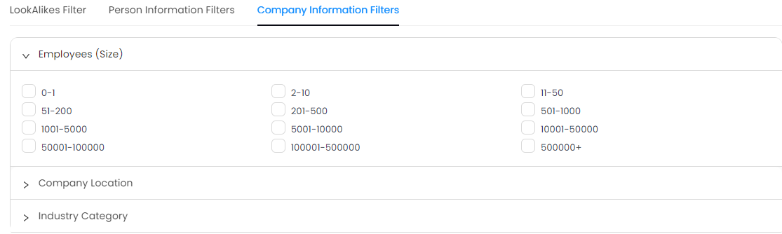 SalesRobot lookalike filters