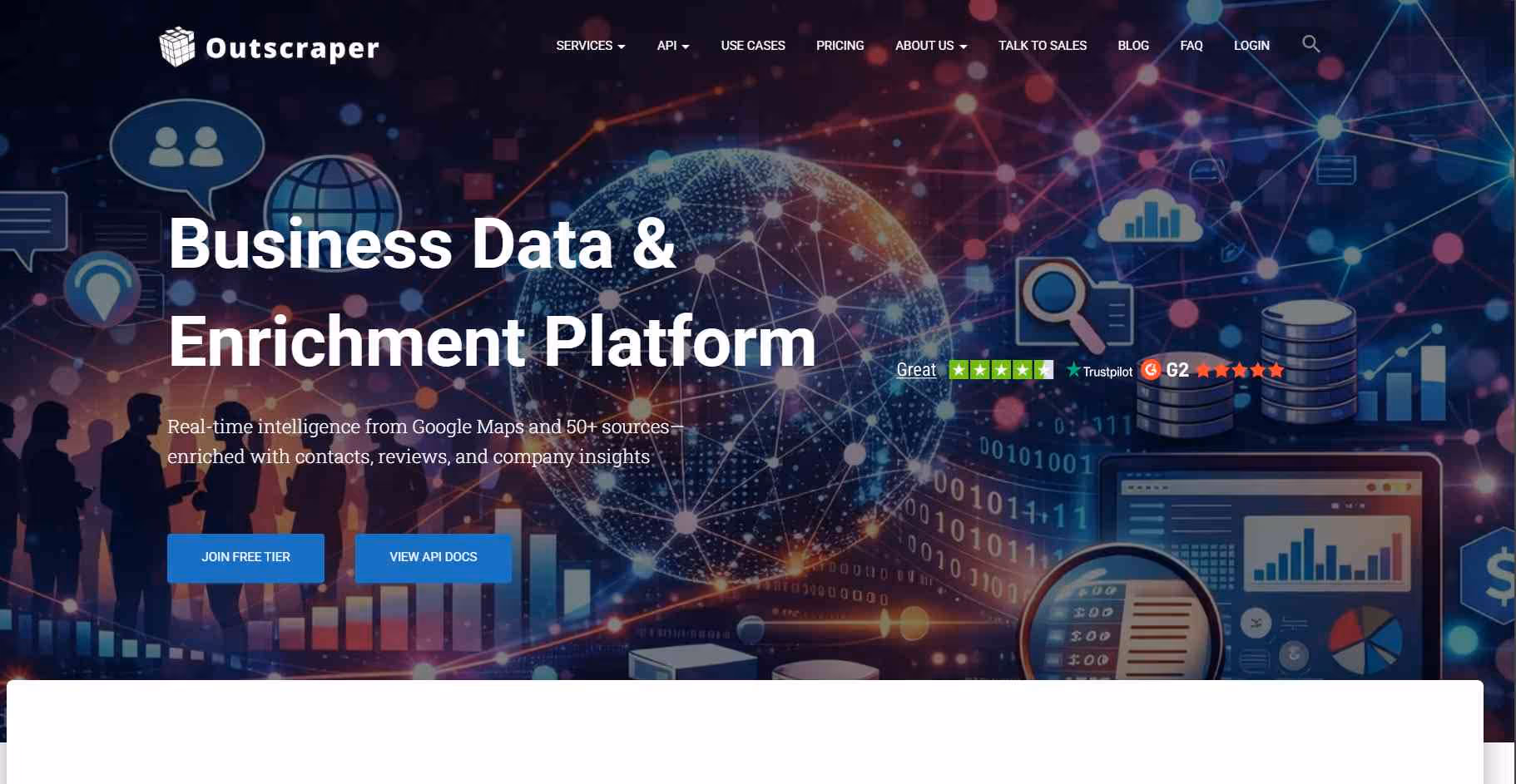Outscraper homepage