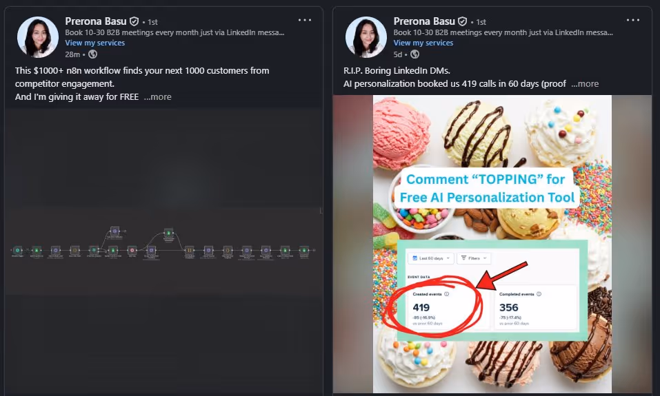 LinkedIn posts