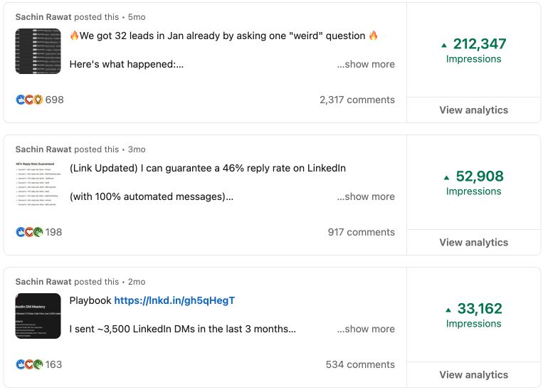 Quality posts