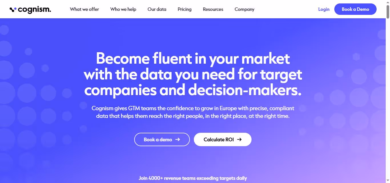 cognism homepage