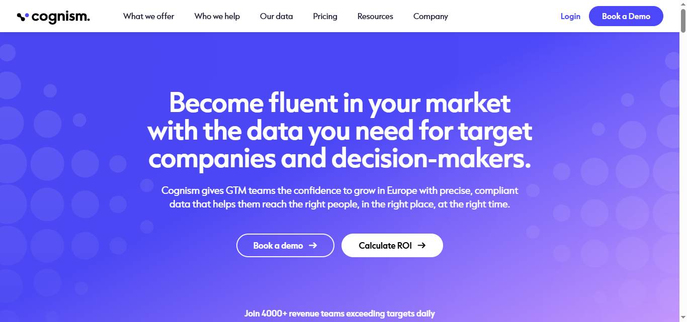 cognism homepage