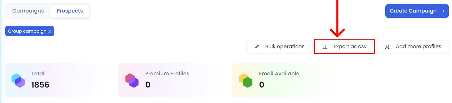 SalesRobot export as csv option