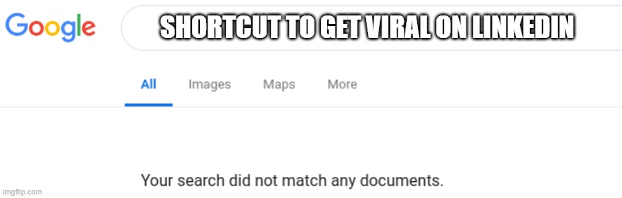 Google search result on how to go viral on LinkedIn