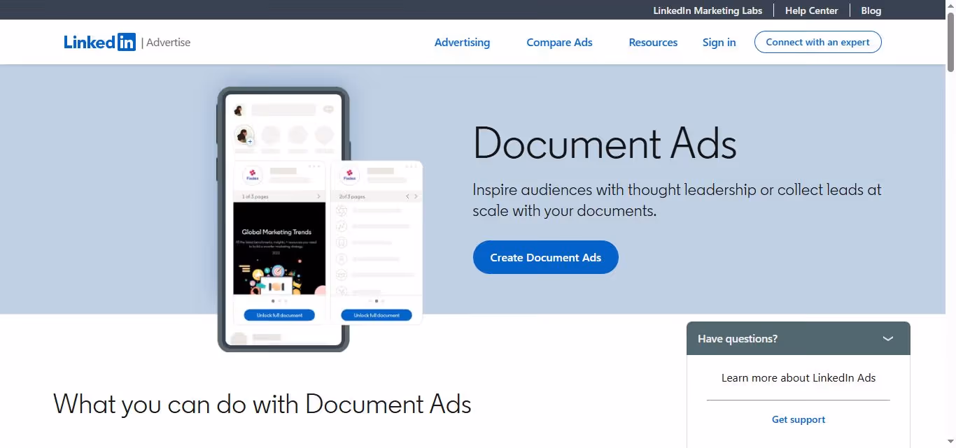 linkedin document ads