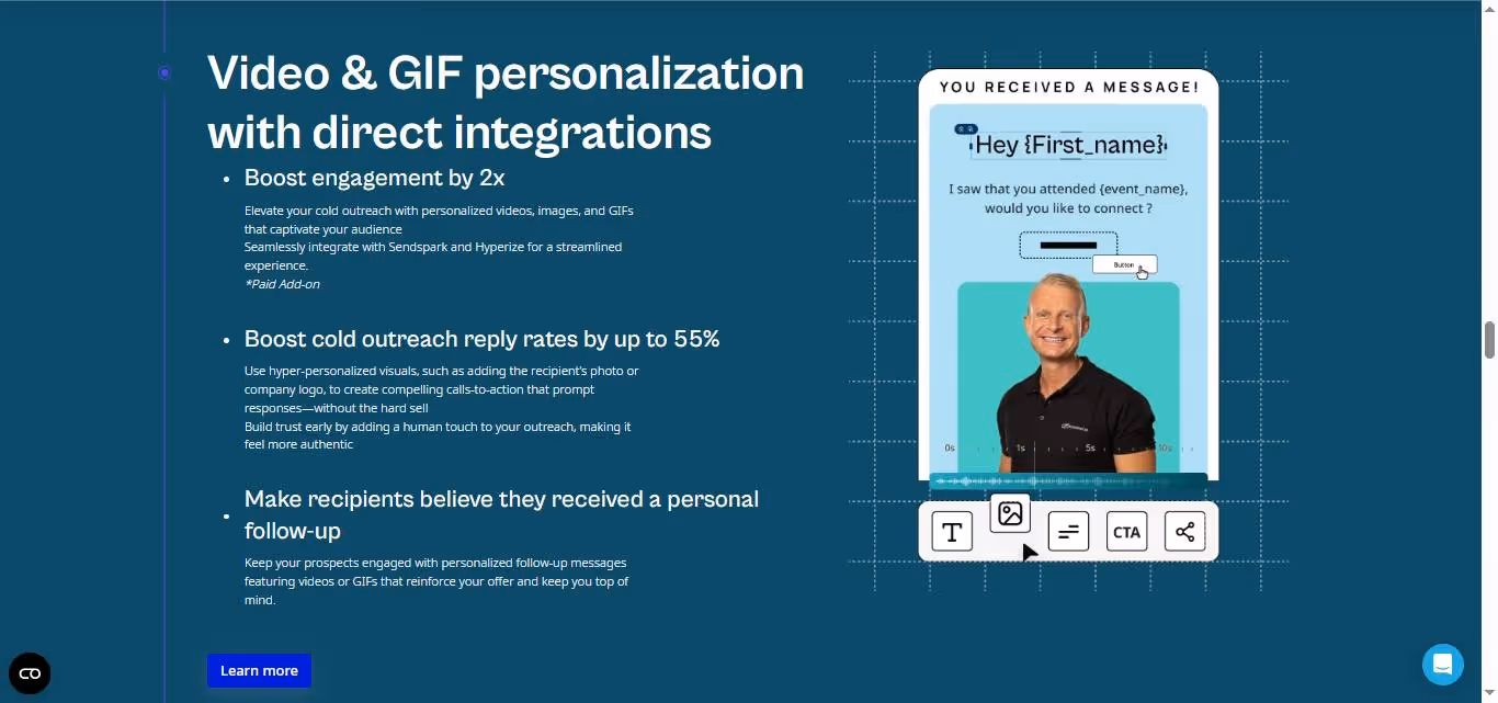 expandi personalization option