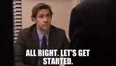 lets get started