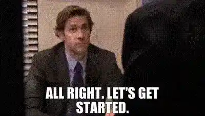 lets get started