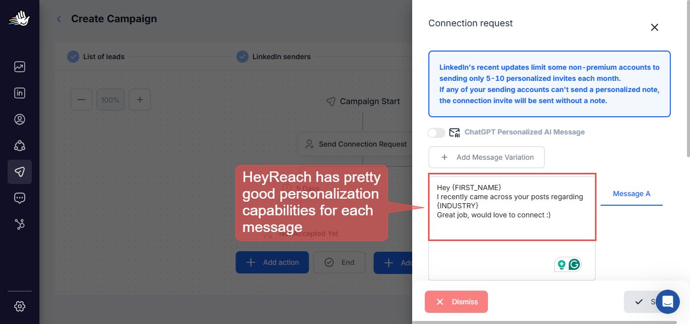 Send voice and video messages on SalesRobot