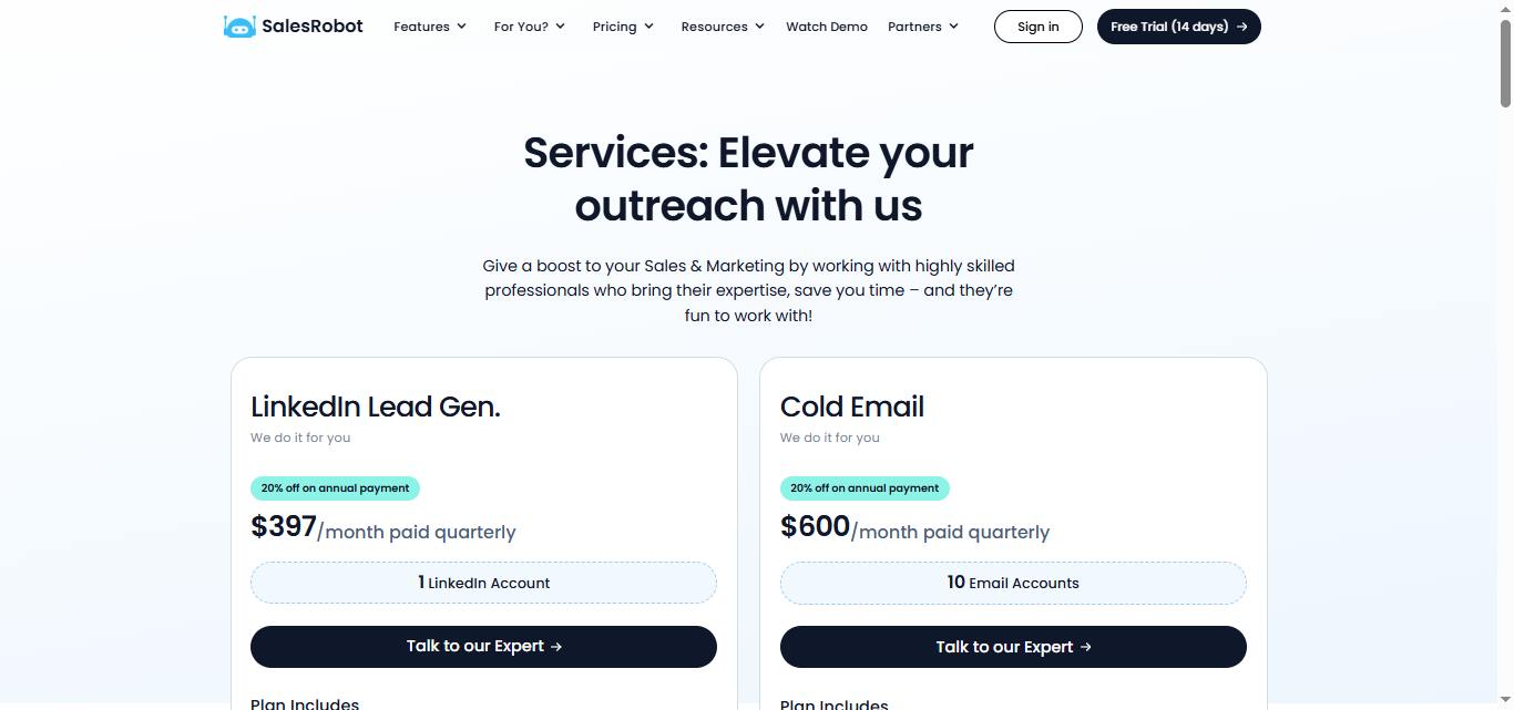 salesrobot services